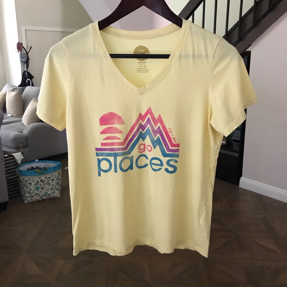 Life is Good Go Places Shirt Top